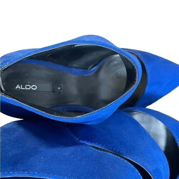 ALDO Blue Suede Heel Size  6.5 - Picture 6 of 8
